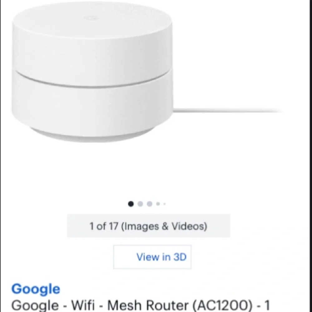 Google WiFi Mesh Router - Picture 2 of 3